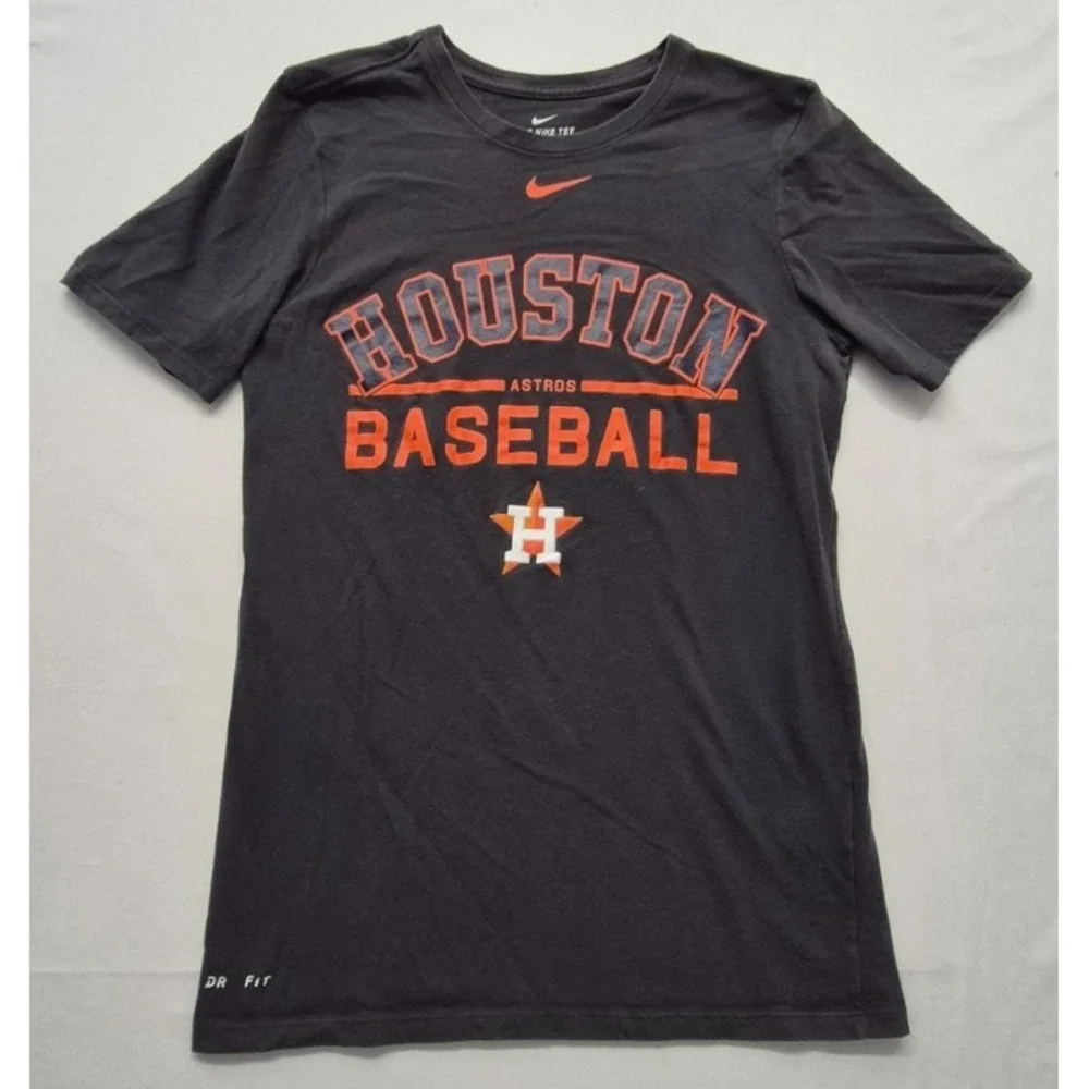 Houston Astro Nike Dri-fit dark gray graphic t-shirt Small athletic fit baseball